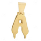 1.10 CTW Mens 10K Gold Drip Initial A Diamond Pendant CustomDiamJewel