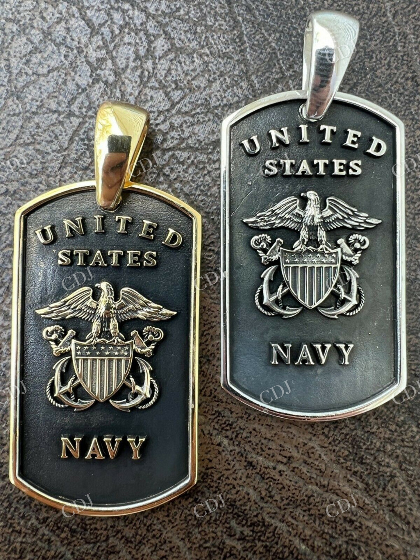 United States Navy Hip Hop Pendant  customdiamjewel   