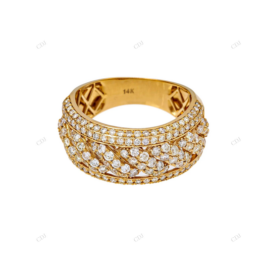 925 Silver Double Layer Pavé Moissanite Ring hip hop jewelry customdiamjewel