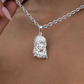Hip Hop Sterling Silver Crown Portrait Jesus Pendant hip hop jewelry CustomDiamJewel