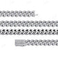 VVS Moisaanite Iced Out Cuban Link Chain  CustomDiamJewel   
