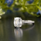 Lab-Grown Diamond Cushion Pavé Ring customdiamjewel