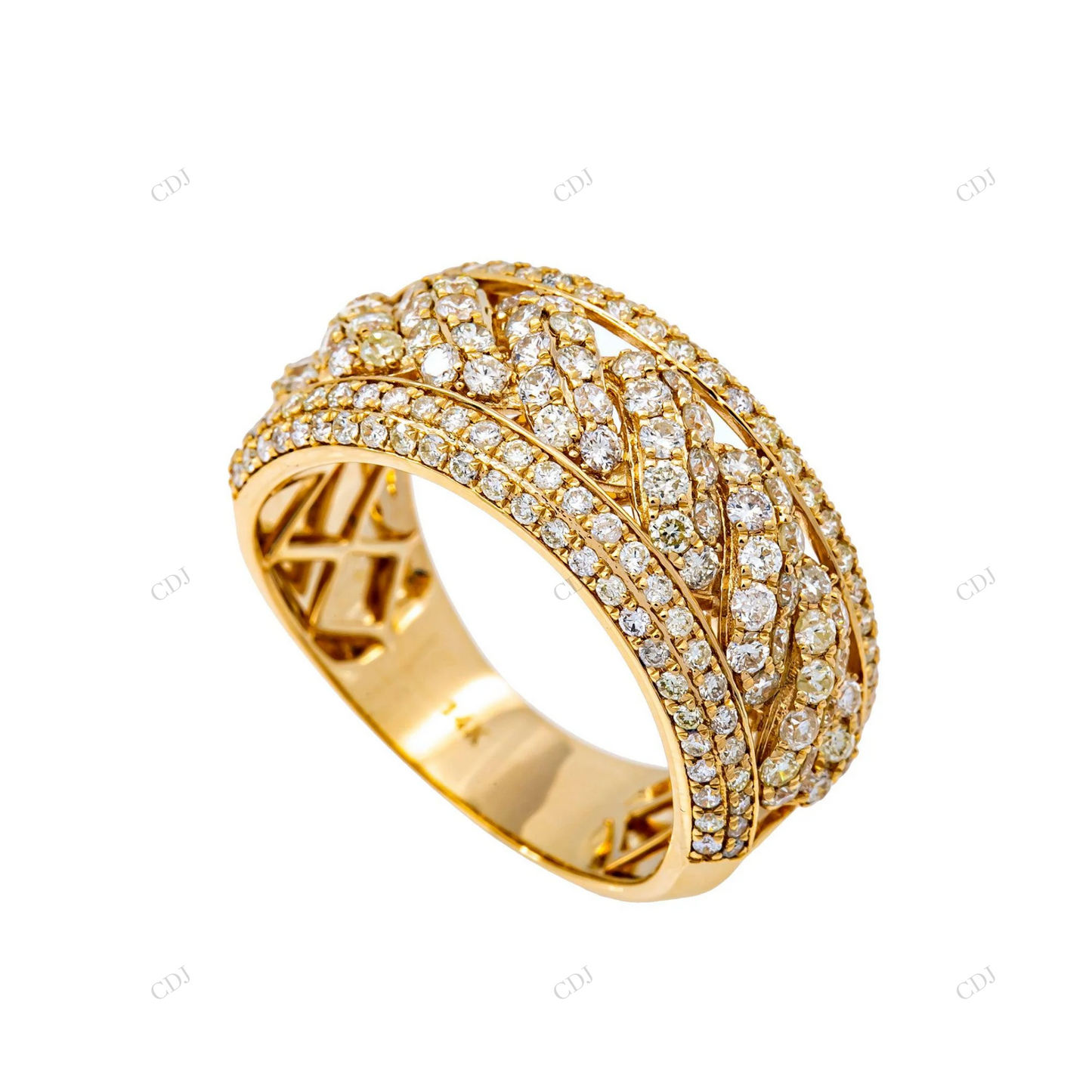 S925 Sterling Silver Handmade Pavé Moissanite Ring hip hop jewelry customdiamjewel