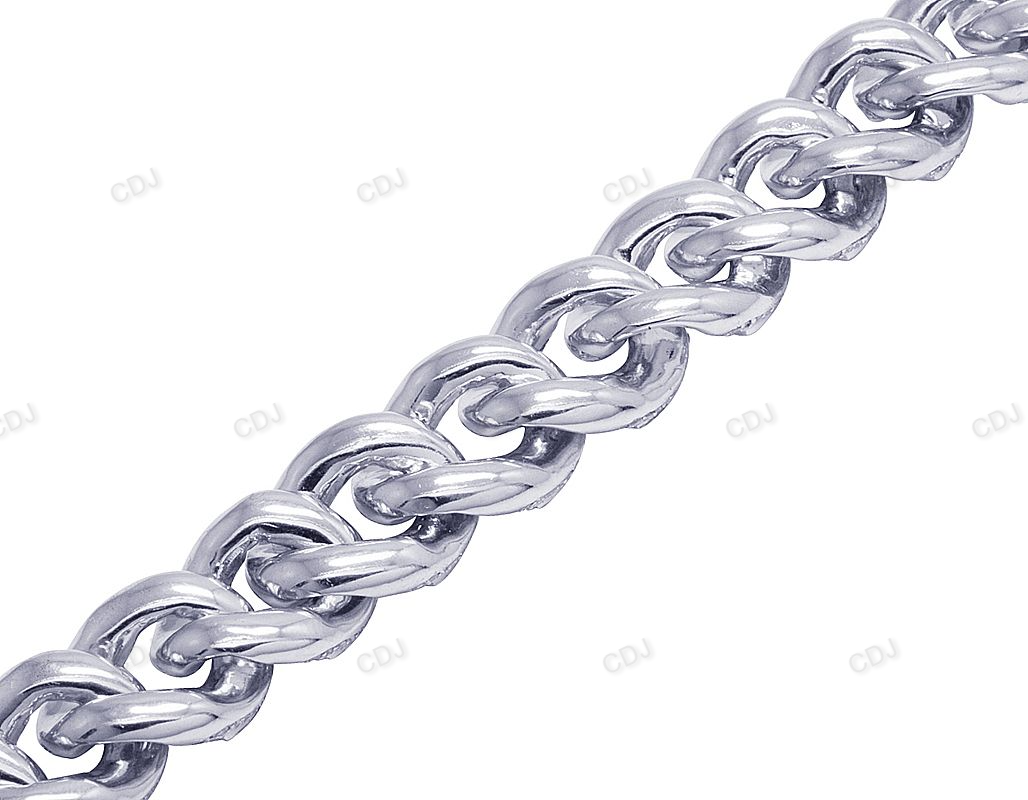 Hip Hop Style Silver Moissanite luxury Bracelet