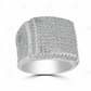 Round Diamond ICY Bling Hip Hop Ring  customdiamjewel   