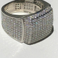 Round Diamond ICY Bling Hip Hop Ring  customdiamjewel   