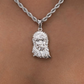 Hip Hop Sterling Silver Crown Portrait Jesus Pendant hip hop jewelry CustomDiamJewel