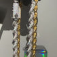 18k Gold Hip Hop Iced Out Link Chain hip hop jewelry CustomDiamJewel   