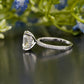 Lab-Grown Diamond Cushion Pavé Ring customdiamjewel