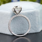 Lab-Grown Diamond Cushion Pavé Ring customdiamjewel