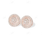 Halo Stud Earrings with Baguette Moisasnite Diamonds Stud earrings CustomDiamJewel