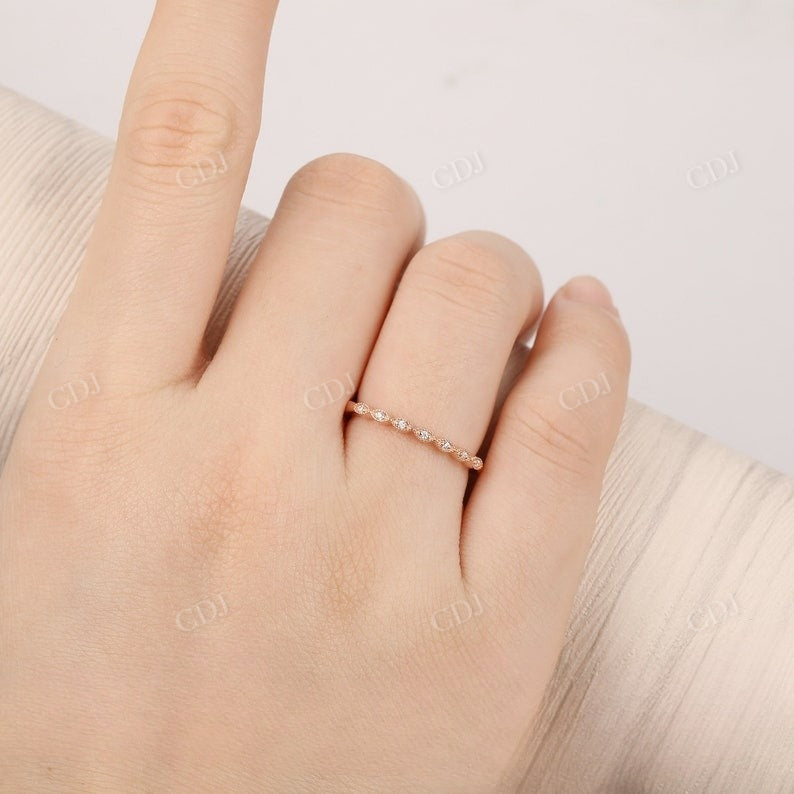 0.05CTW Round Cut Natural Diamond Wedding Band Wedding Band customdiamjewel   