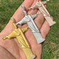 Christ The Redeemer 14k Solid Gold Diamond Pendant  customdiamjewel   