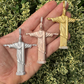 Christ The Redeemer 14k Solid Gold Diamond Pendant  customdiamjewel   
