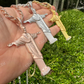 Christ The Redeemer 14k Solid Gold Diamond Pendant  customdiamjewel   
