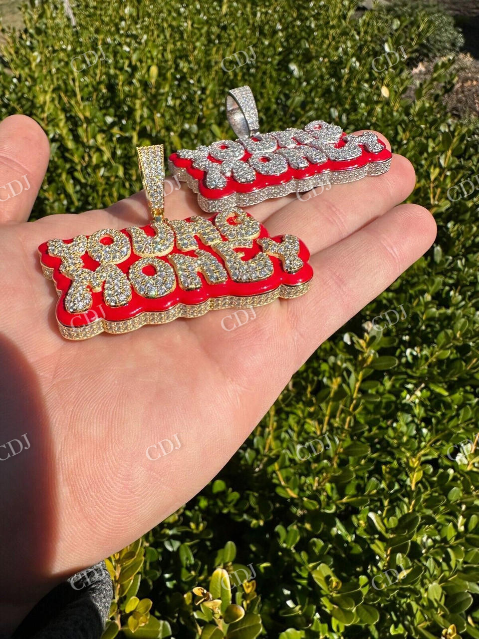 Young Monkey Iced Out Diamond Hip Hop Pendant  customdiamjewel   