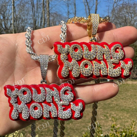 Young Monkey Iced Out Diamond Hip Hop Pendant  customdiamjewel   