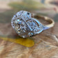 Vintage Lab Grown Diamond Cluster Engagement Ring customdiamjewel