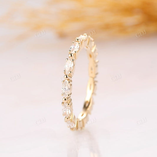 0.38CTW Marquise Cut Lab Grown Diamond Wedding Band  customdiamjewel   