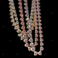 VVS Moissanite 925 Sterling Silver Heart Chain CustomDiamJewel