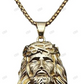 Custom Gold Plated Jesus Head Pendant hip hop jewelry CustomDiamJewel
