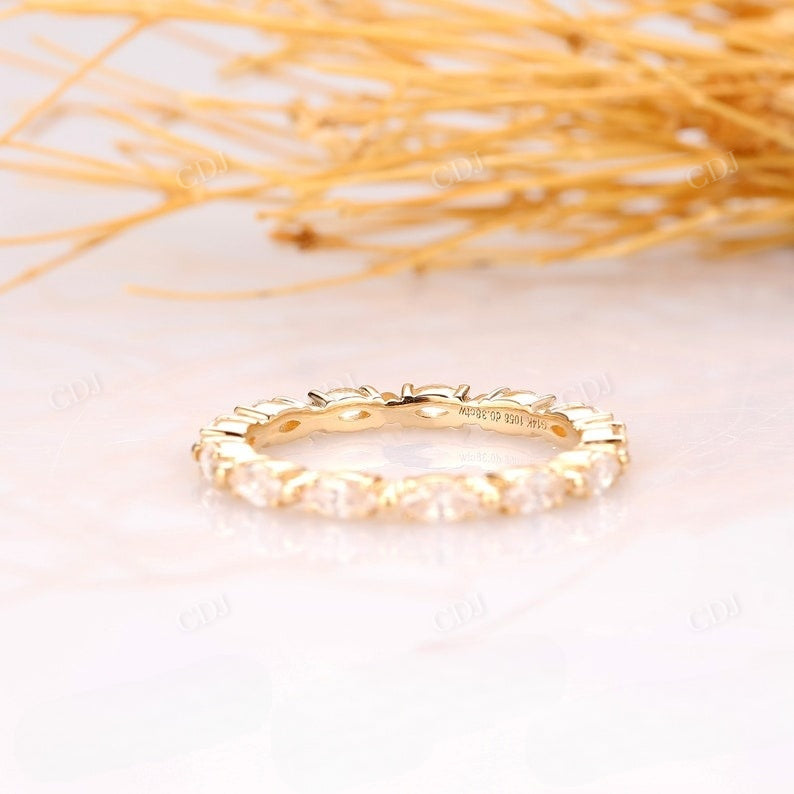 0.38CTW Marquise Cut Lab Grown Diamond Wedding Band  customdiamjewel   