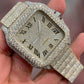 Hip Hop Bling VVS Diamond Bust Down Moissanite Diamond Studded Watch customdiamjewel