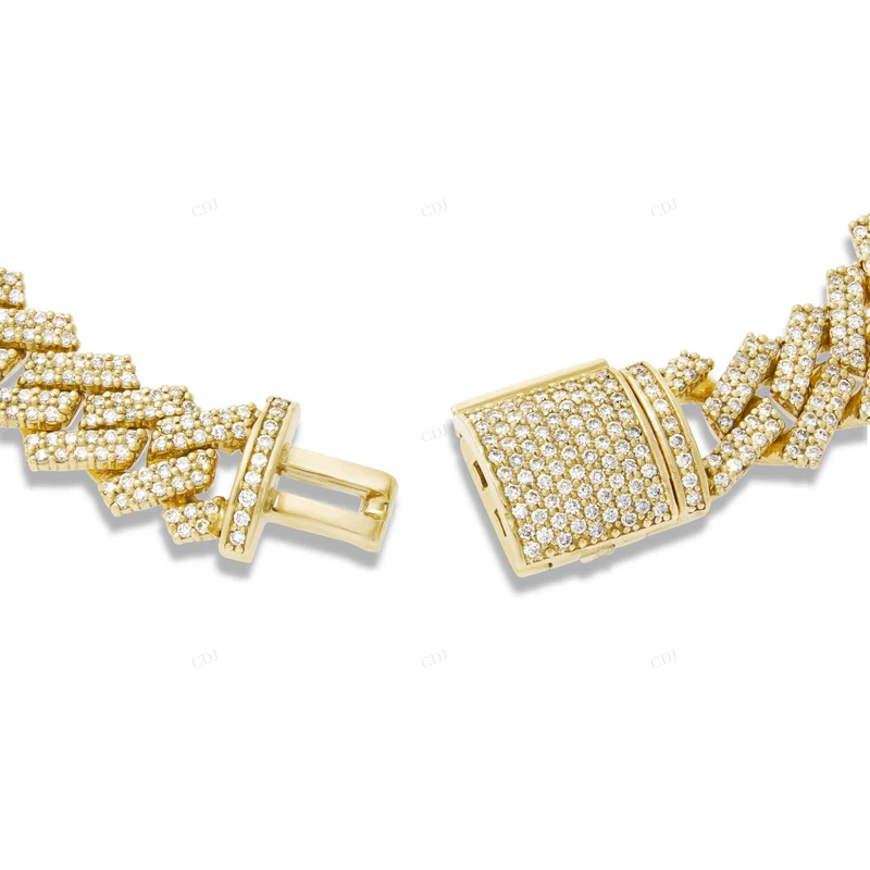 Durable and Stylish Design Handmade Cuban Link Chain Bracelet CustomDiamJewel