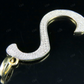 1.6" 10K Gold Natural Diamond S Initial Letter Pendant CustomDiamJewel