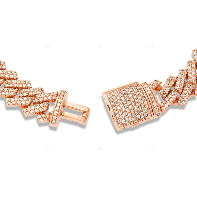 Durable and Stylish Design Handmade Cuban Link Chain Bracelet CustomDiamJewel