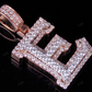1.5" 1.75 CTW 18k Solid Gold 'E' Initial Custom Letter Diamond Pendant CustomDiamJewel