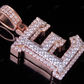 1.5" 1.75 CTW 18k Solid Gold 'E' Initial Custom Letter Diamond Pendant CustomDiamJewel