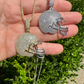 Football Helmet Round Diamond Hip Hop Pendant  customdiamjewel   