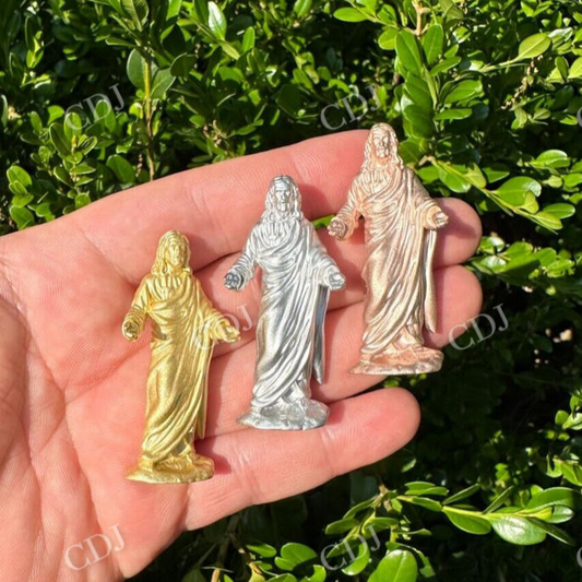 14k Solid Gold Jesus piece Hip Hop Pendant  customdiamjewel   