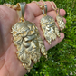 Jesus Piece Yellow Gold Pendant For Men  customdiamjewel   