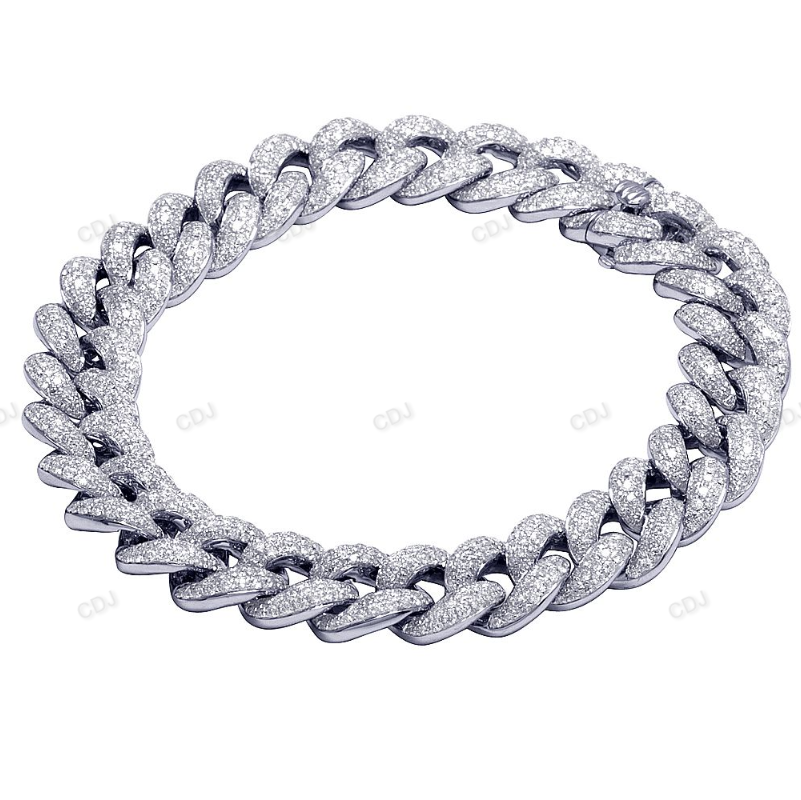 925 Sterling Silver Trendy Hip Hop Cuban Bracelet