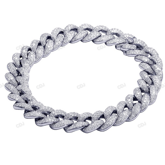 925 Sterling Silver Trendy Hip Hop Cuban Bracelet