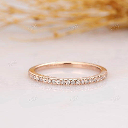 0.15CTW Half Eternity Lab Grown Diamond Wedding Band  customdiamjewel   