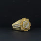 Silver Moissanite Baguette Diamond Square Ring Hip Hop Ring customdiamjewel