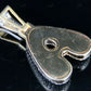 Natural Diamond 10K Yellow Gold A Letter Pendant CustomDiamJewel