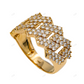 Unique Silver Moissanite Cuban Link Ring For Men hip hop jewelry customdiamjewel