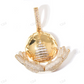 Customized Iced Out Earth Moissanite Diamond Pendant hip hop jewelry CustomDiamJewel