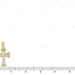 1.7 Inch Lab Grown Diamond 10K Yellow Gold Cross Pendant Hip Hop Pendent CustomDiamJewel