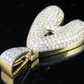 Natural Diamond 10K Yellow Gold A Letter Pendant CustomDiamJewel