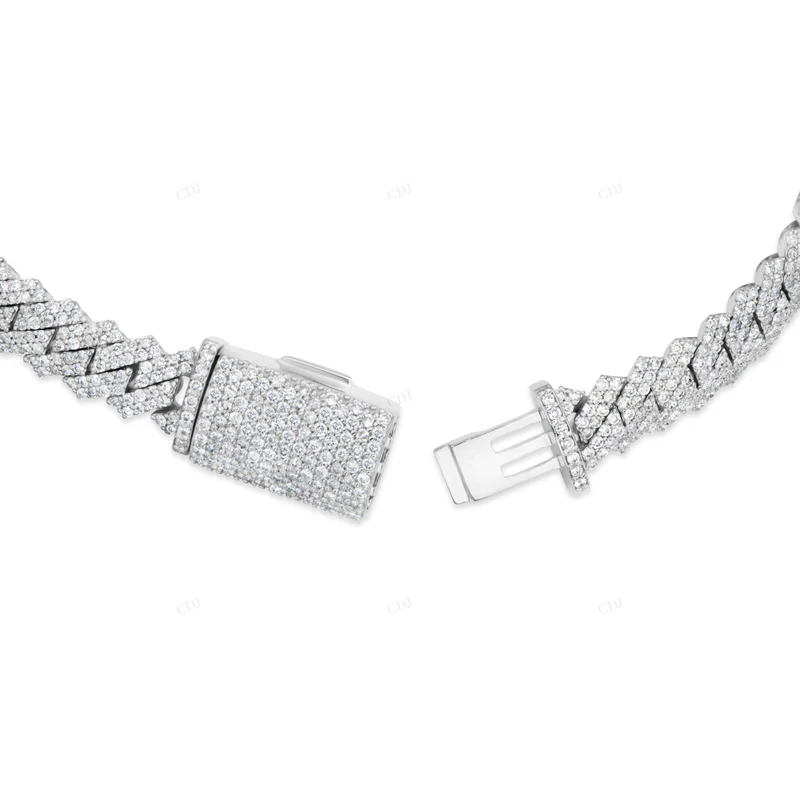 Everyday Style Modern 925 Sterling Silver Cuban Link Bracelet CustomDiamJewel