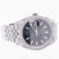 Buss Down Three Row Diamond Bezel Rolex Watch customdiamjewel