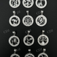 925 Sterling Silver Zodiac Astrology Sign Pendant  customdiamjewel   