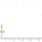 1.5 Inch 10k Yellow Gold Baguetter Lab Grown Diamond Cross Pendant Hip Hop Pendent CustomDiamJewel
