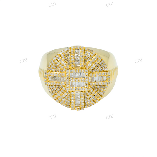 925 Silver Moissanite Baguette Diamond Vintage Ring Hip Hop Ring customdiamjewel
