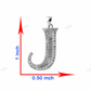 Sterling Silver Baguette J Letter Moissanite Pendant hip hop jewelry CustomDiamJewel